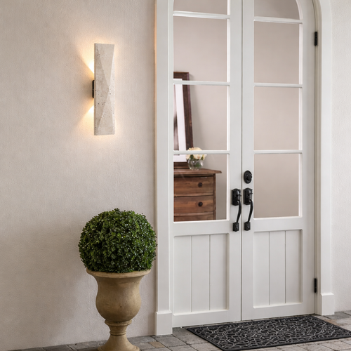 Aplique de Pared Travertino Natural – Lámpara Japandi Wabi-Sabi
