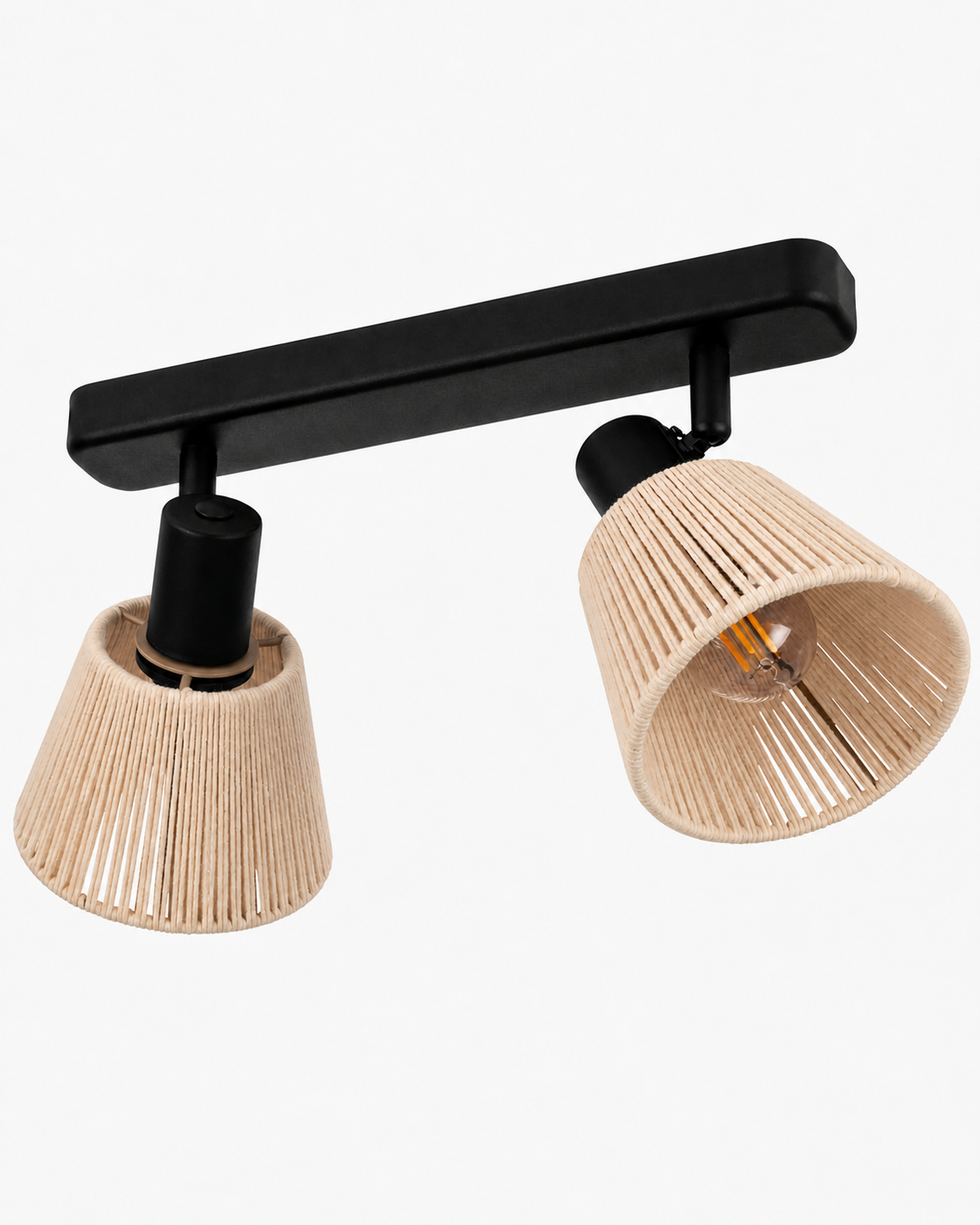 Lámpara de Techo con Focos Orientables Verde Oliva