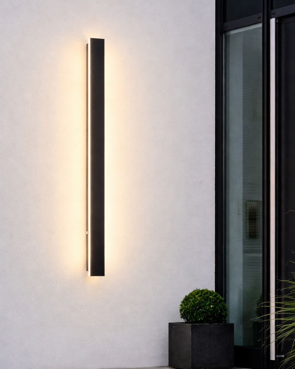 Aplique LED Exterior Alargado de Aluminio para Fachada