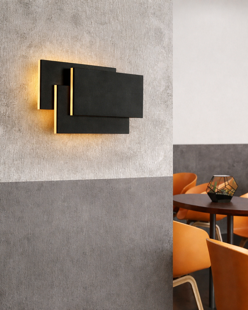 Aplique LED de Pared Diseño Geométrico Decorativo