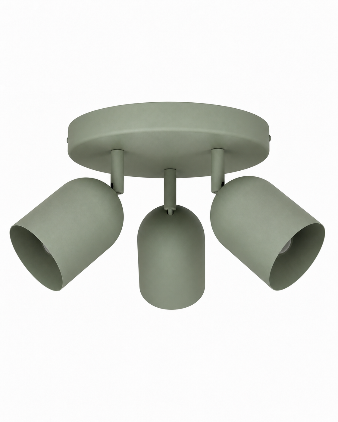 Lámpara de Techo con Focos Orientables Verde Oliva