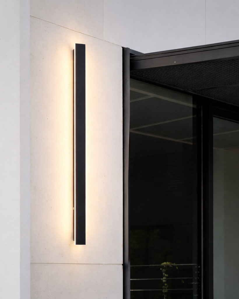 Aplique LED Exterior Alargado de Aluminio para Fachada
