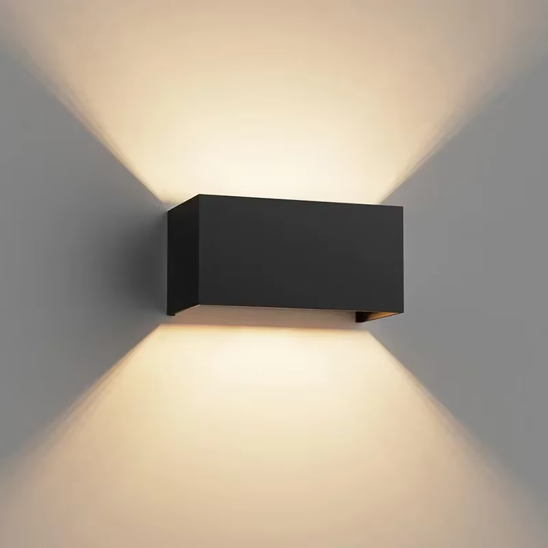Aplique LED Exterior Moderno Cubo para Fachada